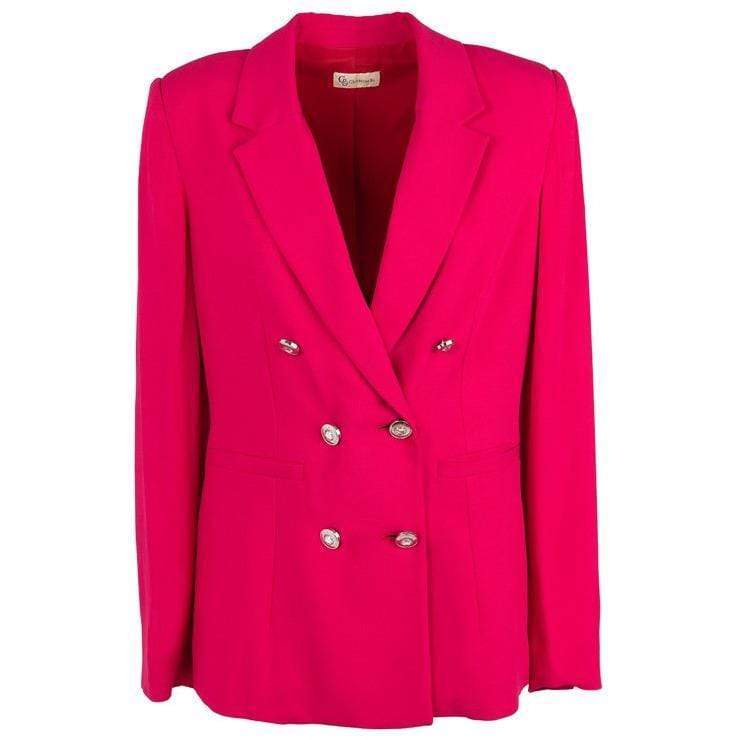 Christine Bi White Red Women Made in Italy Jacket
