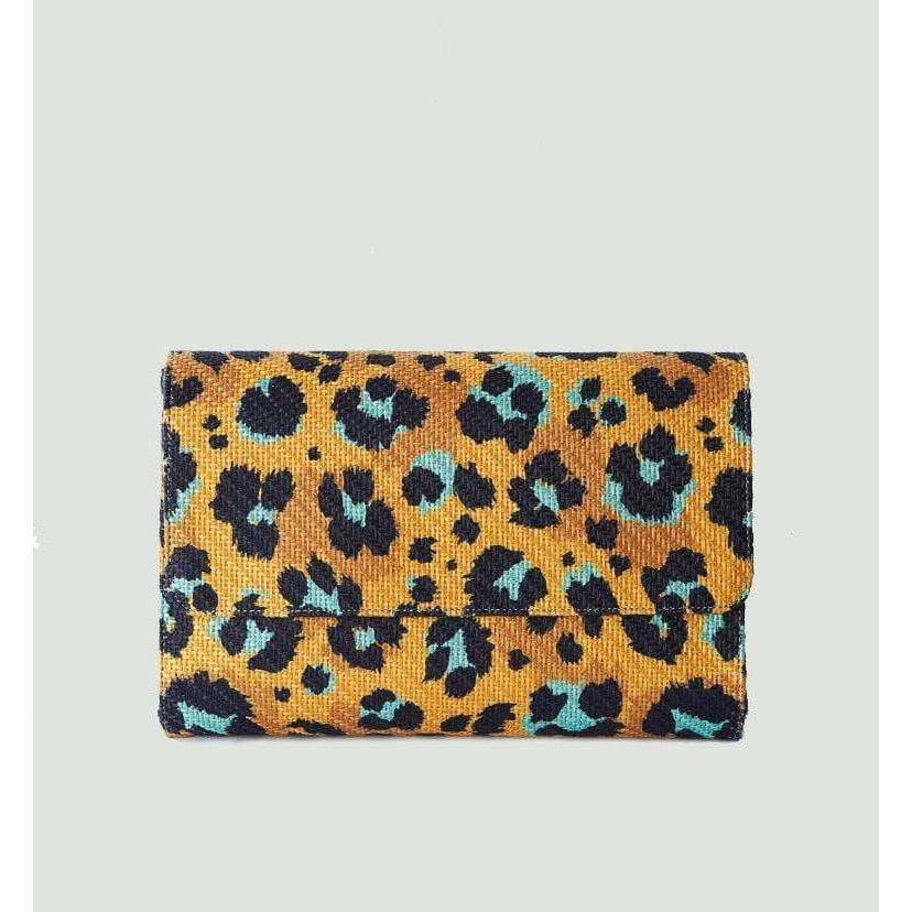 Borderline Leopard Clutch clutch yellow women