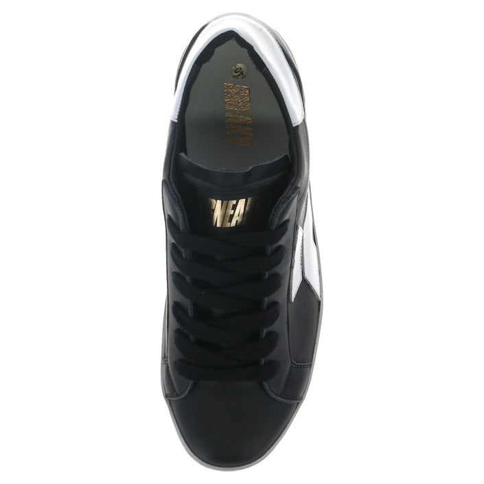 Sneaky Men Sneaker Black Slip On 100% Leather