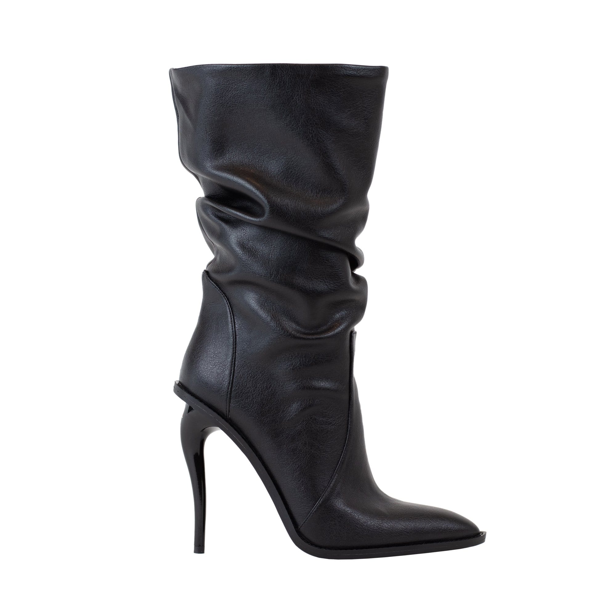 Sylth Virago Demeter Faux Leather Bootie Nero