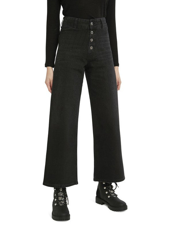 Buy on Prime Desigual Women's Black Denim Long Trouser