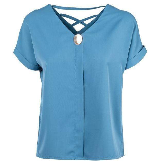 Women Shirt With Breast Medal. %100 Viscose Satin
